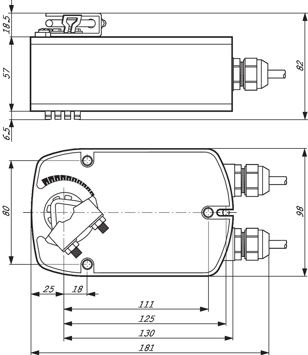 Электропривод Belimo LF24-S (4 Н·м)