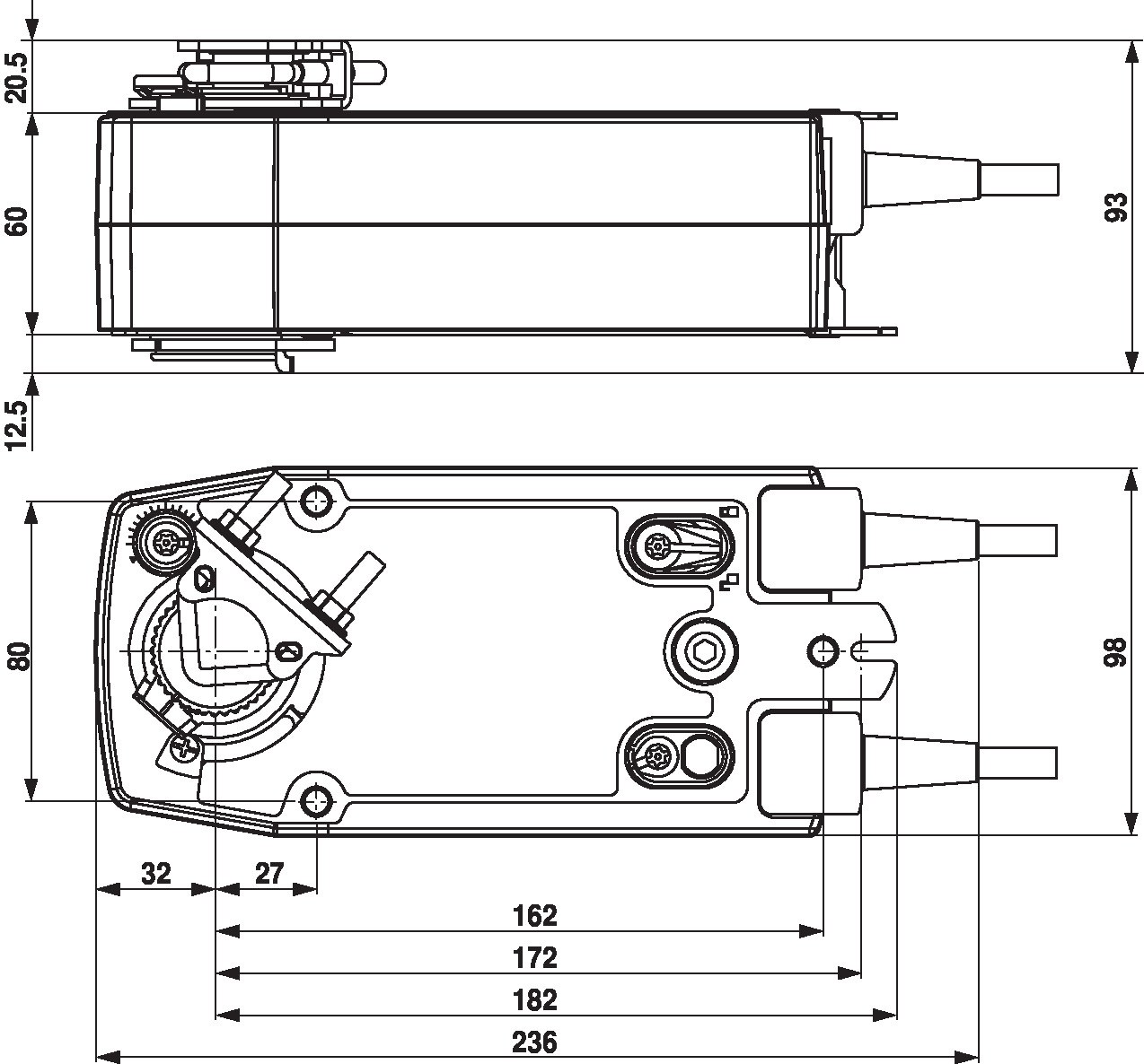Электропривод Belimo SF24A-SR-S2 (20 Н·м)