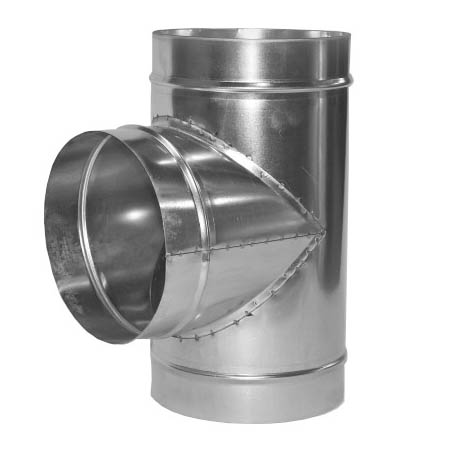 Тройник оцинкованный 90° Ø500