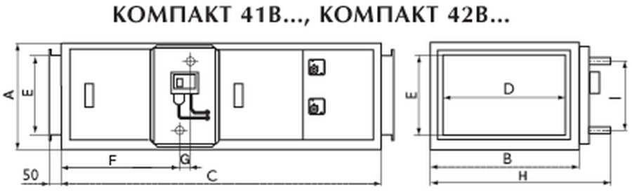 Приточные установки Компакт 412B3 EC1