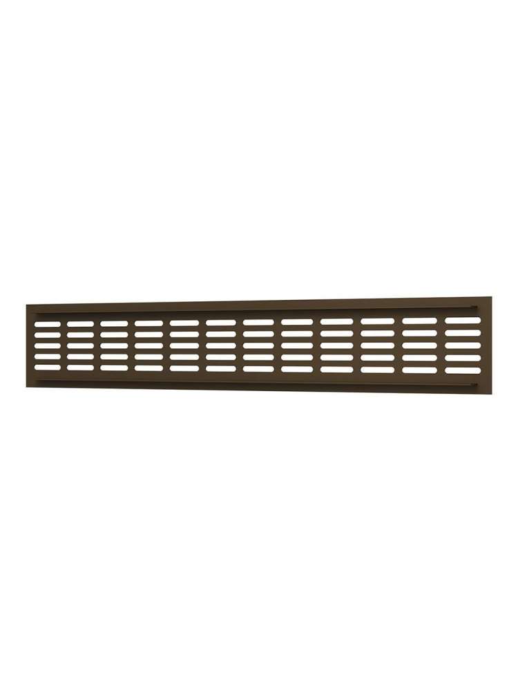 Решетка вентиляционная DP AL сетка переточная 480х80 алюминий Dark bronze ERA