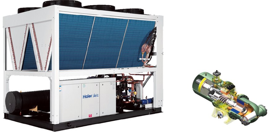 Винтовой чиллер Haier CI0670PANH с воздушным охлаждением Винтовой чиллер Haier CI0670PANH с воздушным охлаждением
